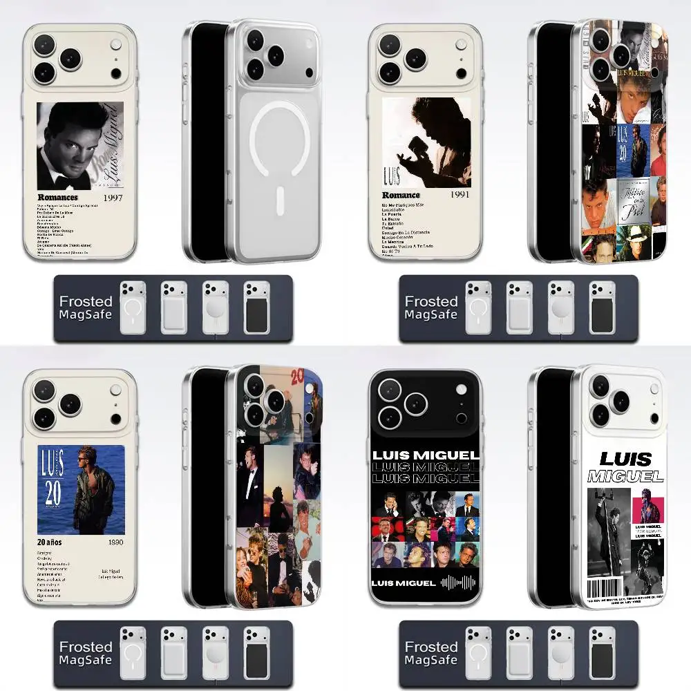 

L-Luis M-Miguel 20 ANos Romance Phone Case For iPhone 17,16,15,14,13,12,11,Pro,Max,Plus,E,Air,Mini Magsafe Frosted Transparent