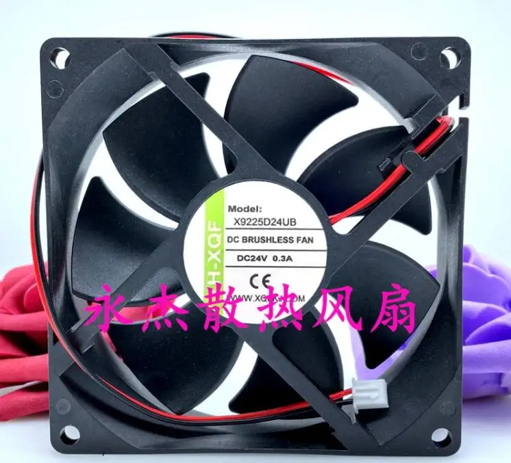 

X9225D24UB DC 24V 0.30A 90x90x25mm 2-Wire Server Cooling Fan