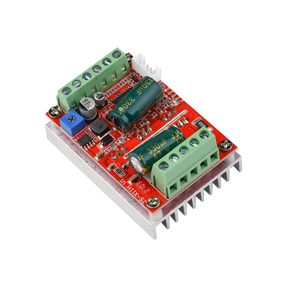 DC 6-60V 400W BLDC Three Phase DC Brushless Motor Controller 12V 24V 48V PWM Hall Motor Control Driver Board with Forward/Revers