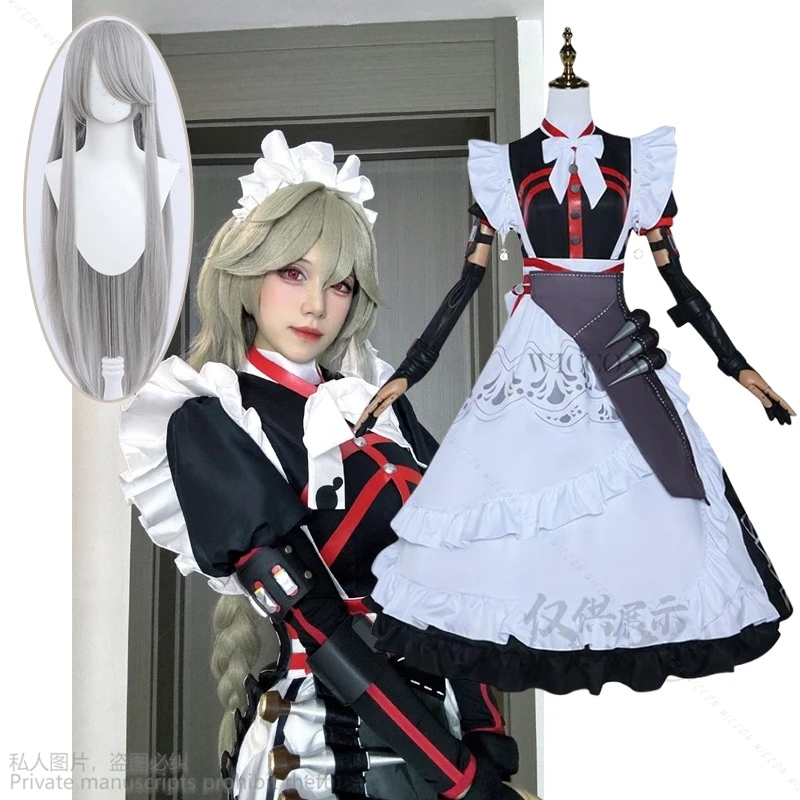 

Rina Alexandrina Cosplay Game Zenless Zone Zero Cosplay Costume Maid Outfit Zenless Zone Zero Alexandrina Dress Party Lolita Wig