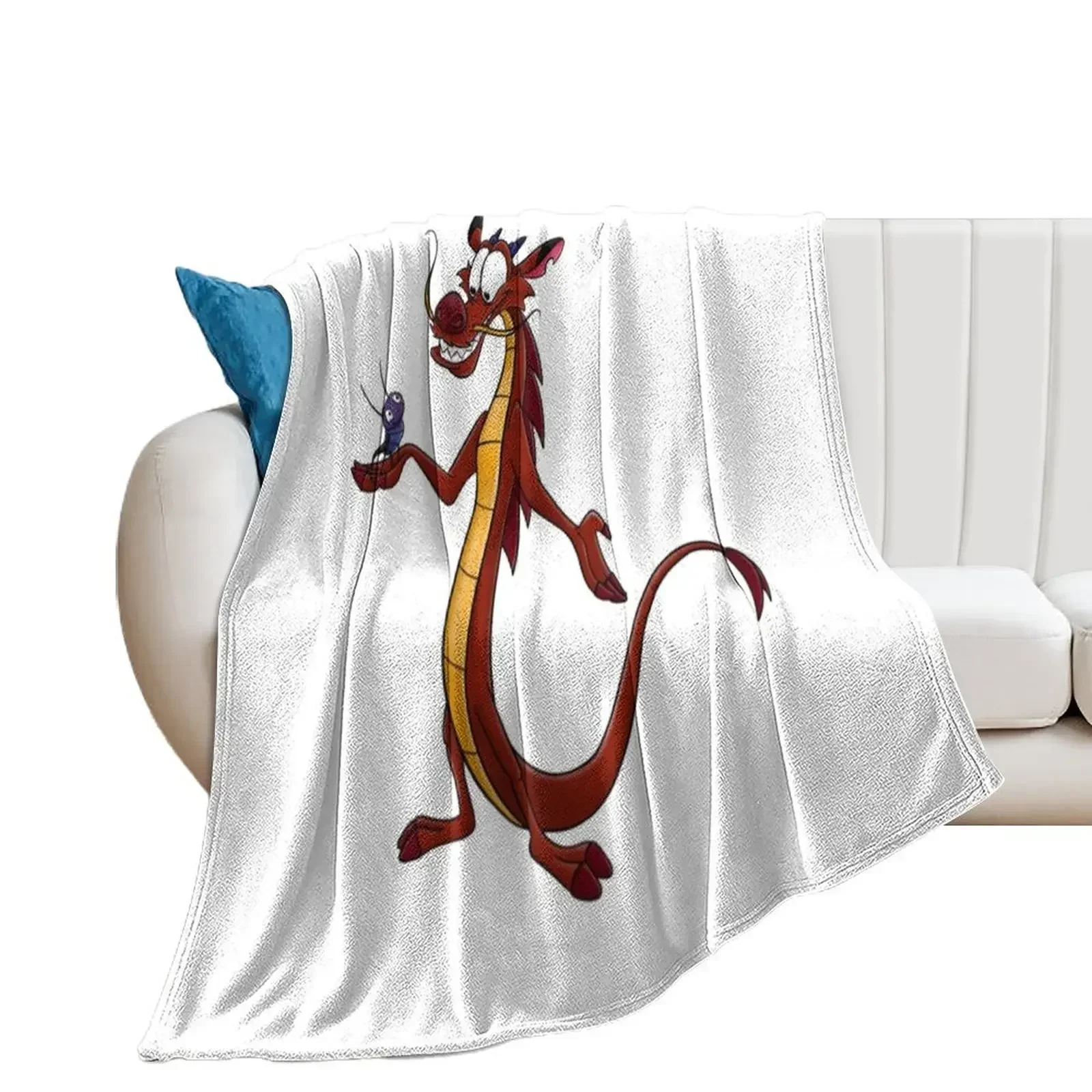 

Mushu and Cricket Throw Blanket Plush Luxury Throw Furry Blankets