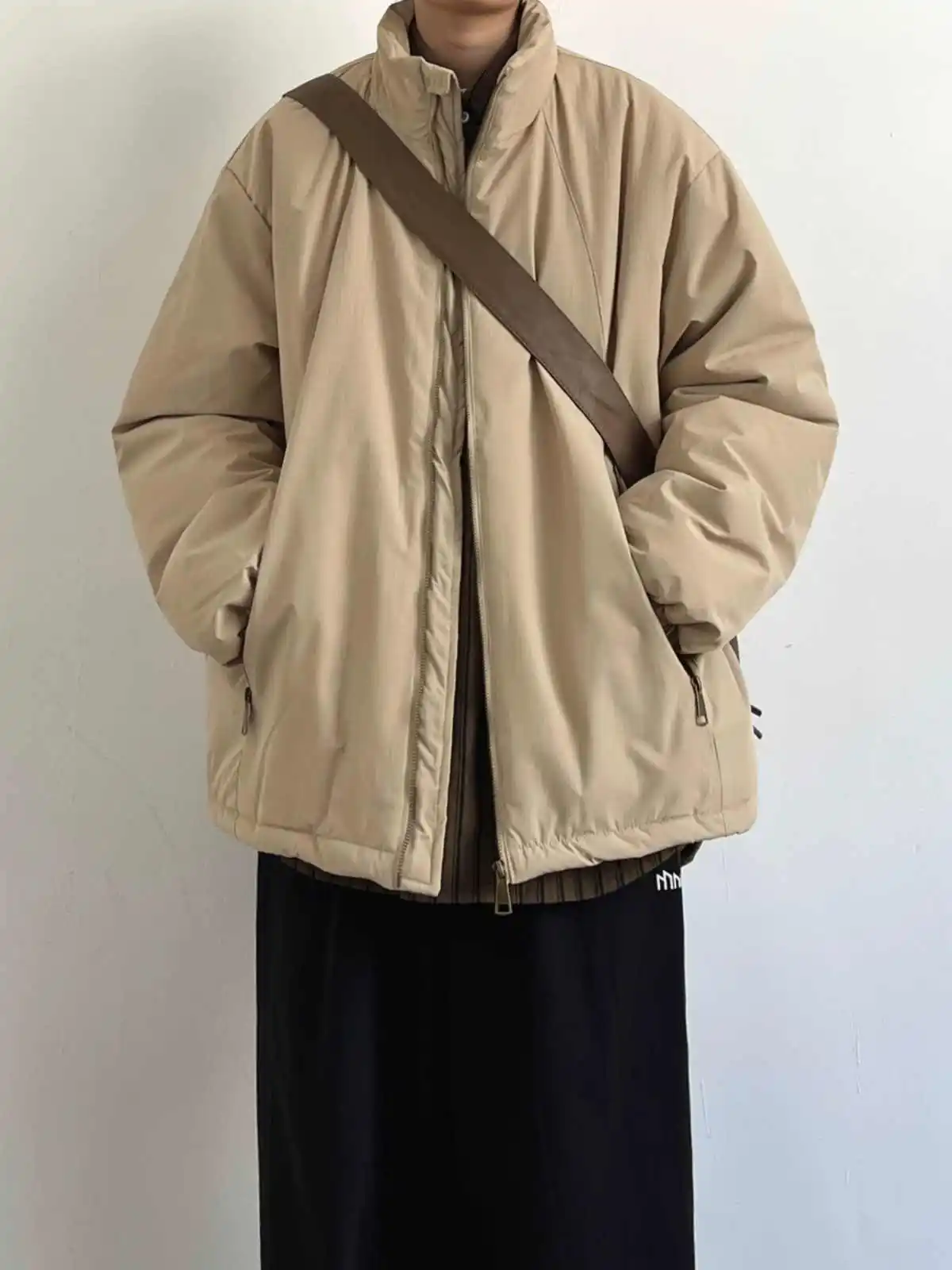 

Зимняя утепленная хлопковая рабочая куртка с воротником-стойкой, свободного кроя, повседневная, универсальная, молодежная, модная, для отдыха