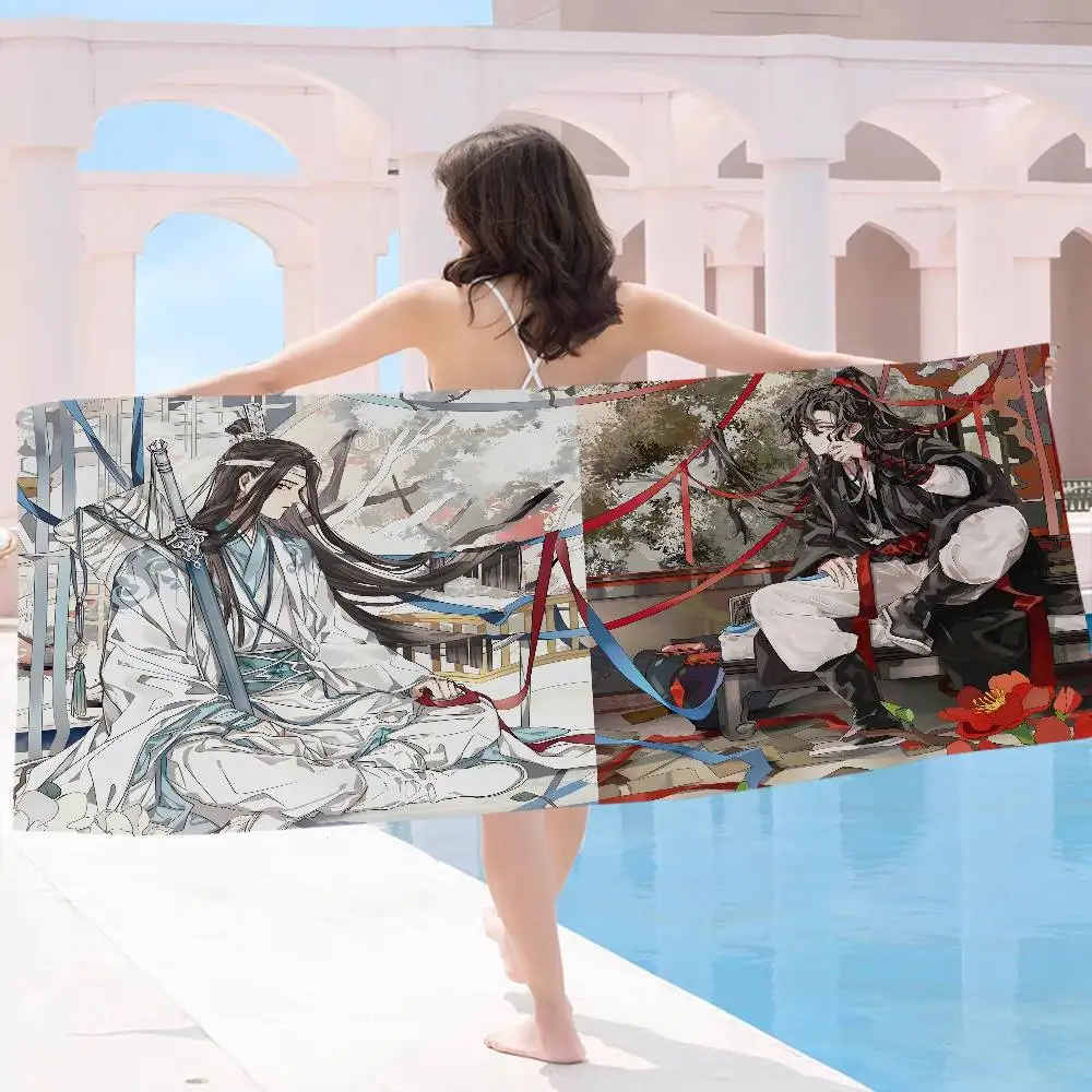 Anime Grandmaster Mo Dao Zu ShiS Beach Towel Colorful Bath Towels for Girl Microfiber Quick Dry Custom Sand Free Beach Yoga Pool