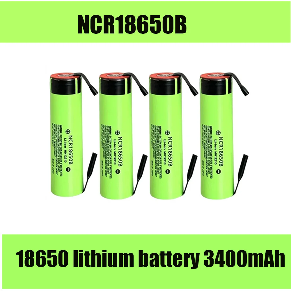 

nuevo Original 18650 NCR18650B battery recargable de iones de litio 3,7 V 3400mAh baterías DIY níquel