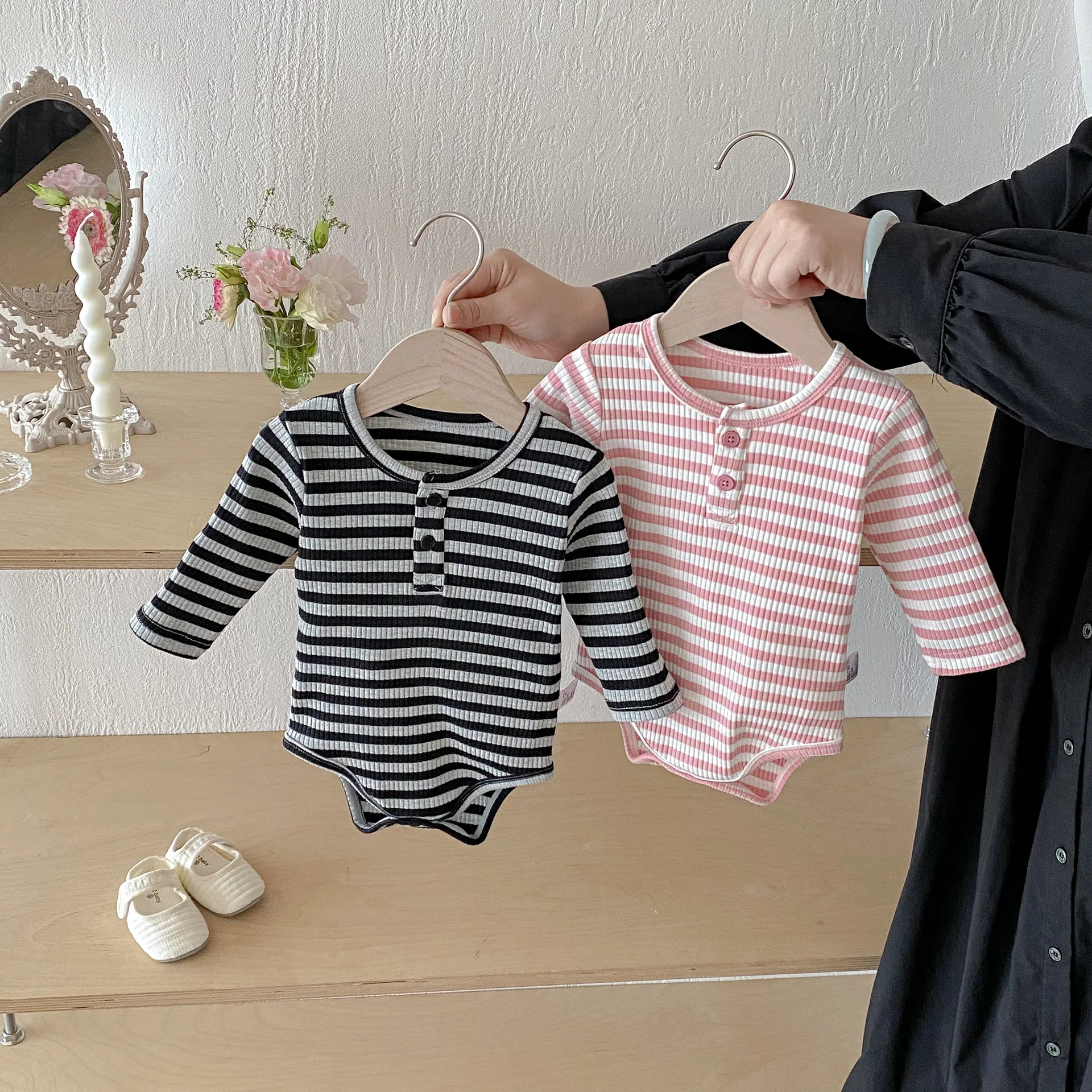 

Spring Autumn Baby Jumpsuit Long Sleeved Romper Soft Cotton Newborn Bodysuit Boys Girls Children One Piece Clothes