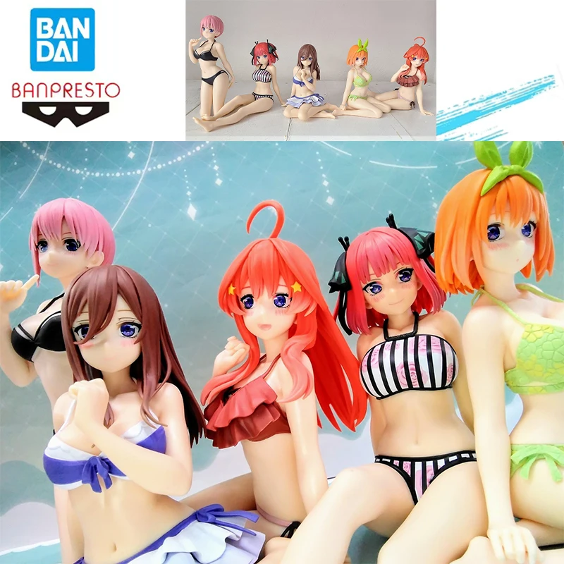 Genuíno novo e fechado Bandai Banpresto Os Quintuplos Quintessenciais Celestial Vivi Nakano Nino Nakono Yotsuba Toy