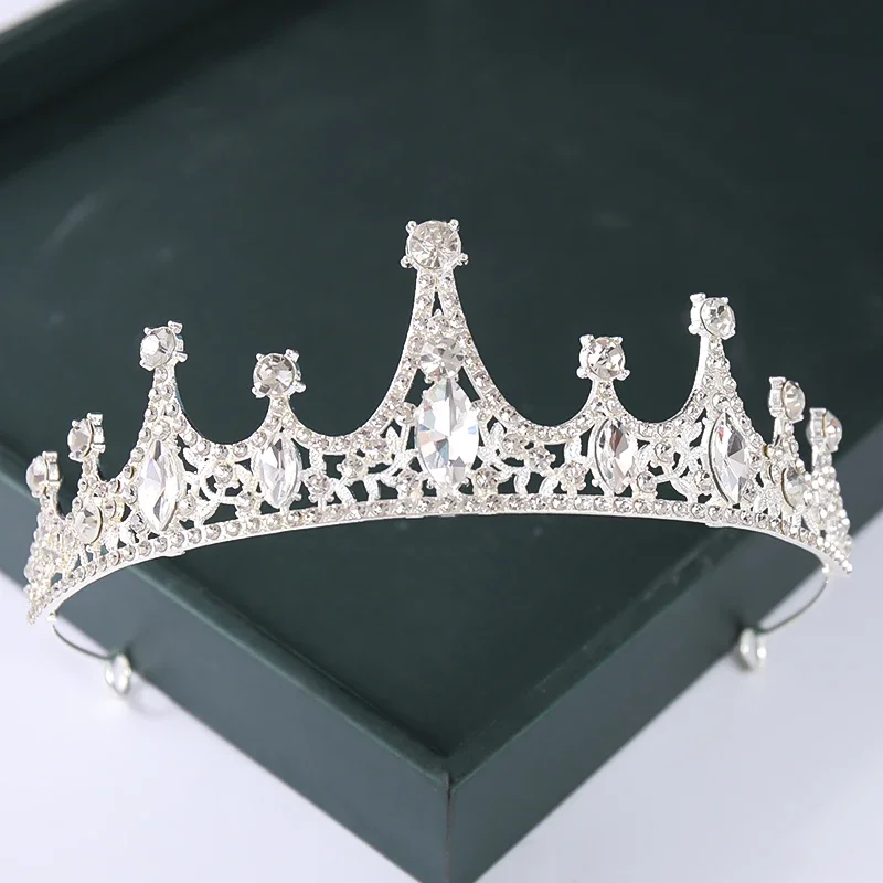 Diadema e corone di cristallo Color oro argento alla moda perla regina principessa diadema di nozze nuova vendita calda accessori per capelli da