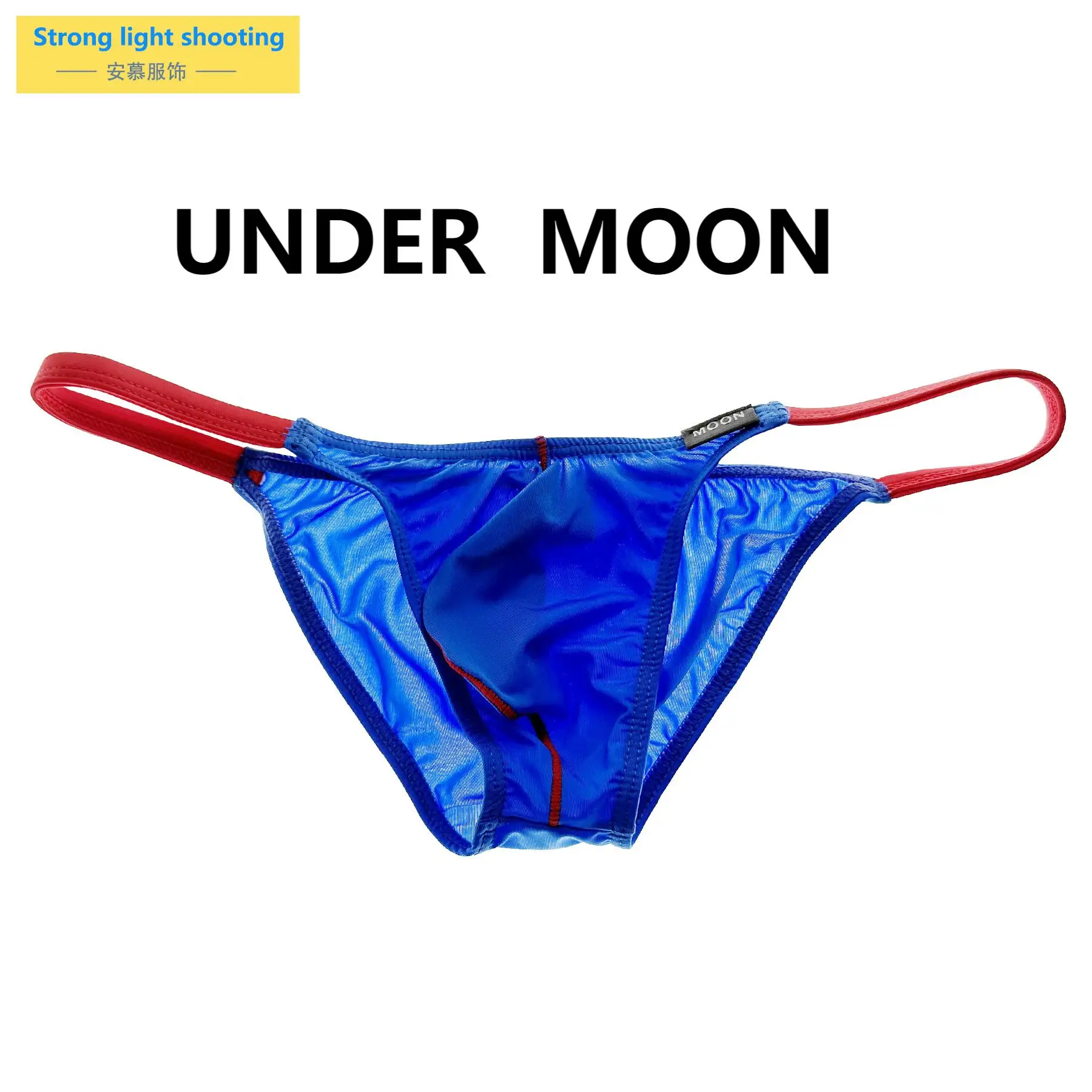 

Under Moon Men's Erotic Thong Transparent Mesh Sexy T - Panties Double - Strap Design Alluring Underwear