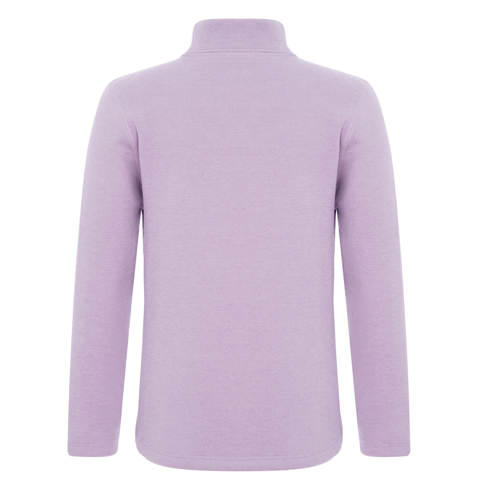 ملابس داخلية حرارية للأطفال والبنات والأولاد مبطنة بالصوف للخريف والشتاء برقبة وهمية وأكمام طويلة بلون سادة قميص داخلي أساسي