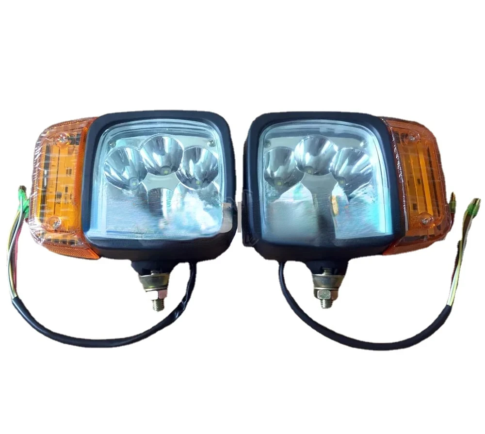 Loader Rubber Wheel Excavator Accessories Led Front Lighting with Turn Signal