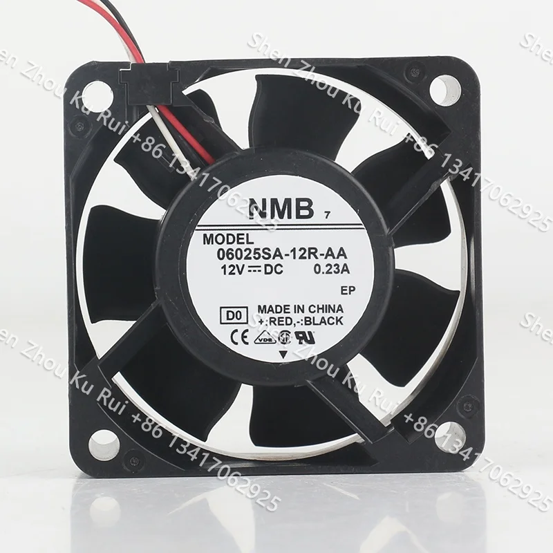 

New original NMB 60X60X25MM DC 12V 0.23A AC EC 6CM Quiet chassis inverter 6025 Three wire 06025SA-12R-AA cooling fan