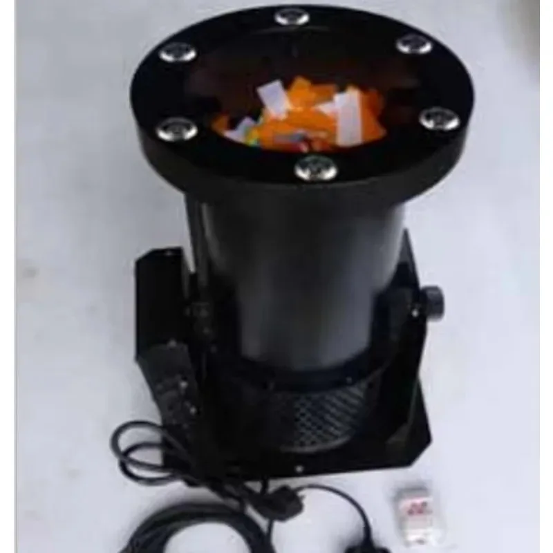 Rainbow LED Confetti Cannon Blower Machine Party Special Effect Shooter For Wedding Stage Decoration Supplies