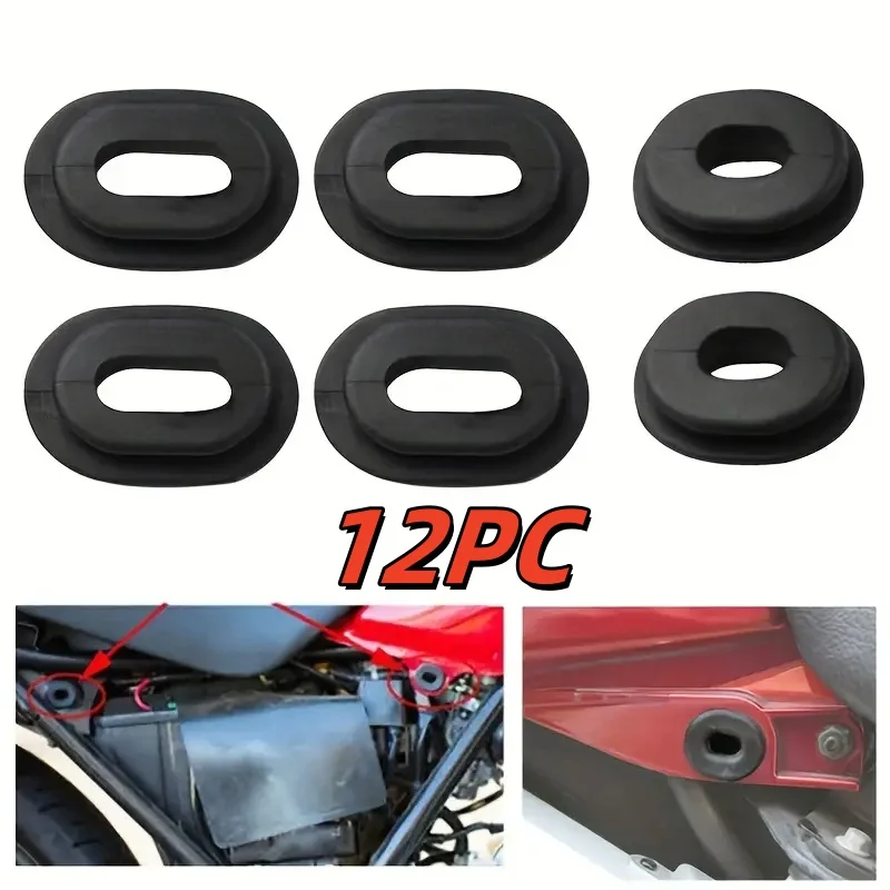 

12PC/Set For Honda Side Cover Panel Grommet 83551 300-000 CB100K CL100S CB125S XL100 Motorcycle Equipments Replacement Parts