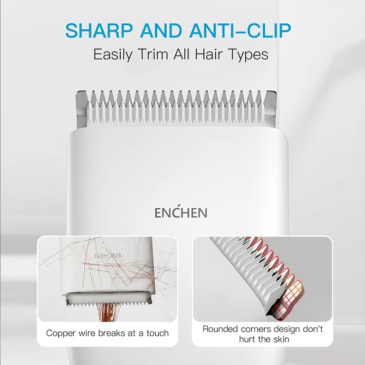 YOUPIN ENCHEN tagliacapelli elettrico per uso domestico portatile ricaricabile strumenti da barbiere xiaomi Electric Barber
