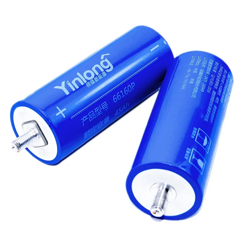 Yinlong 66160 LTO 2.3V 45Ah 0.2-0.35M Ω แบตเตอรี่ลิเธียมไททาเนตของแท้ระบบเครื่องเสียงรถยนต์พลังงานแสงอาทิตย์