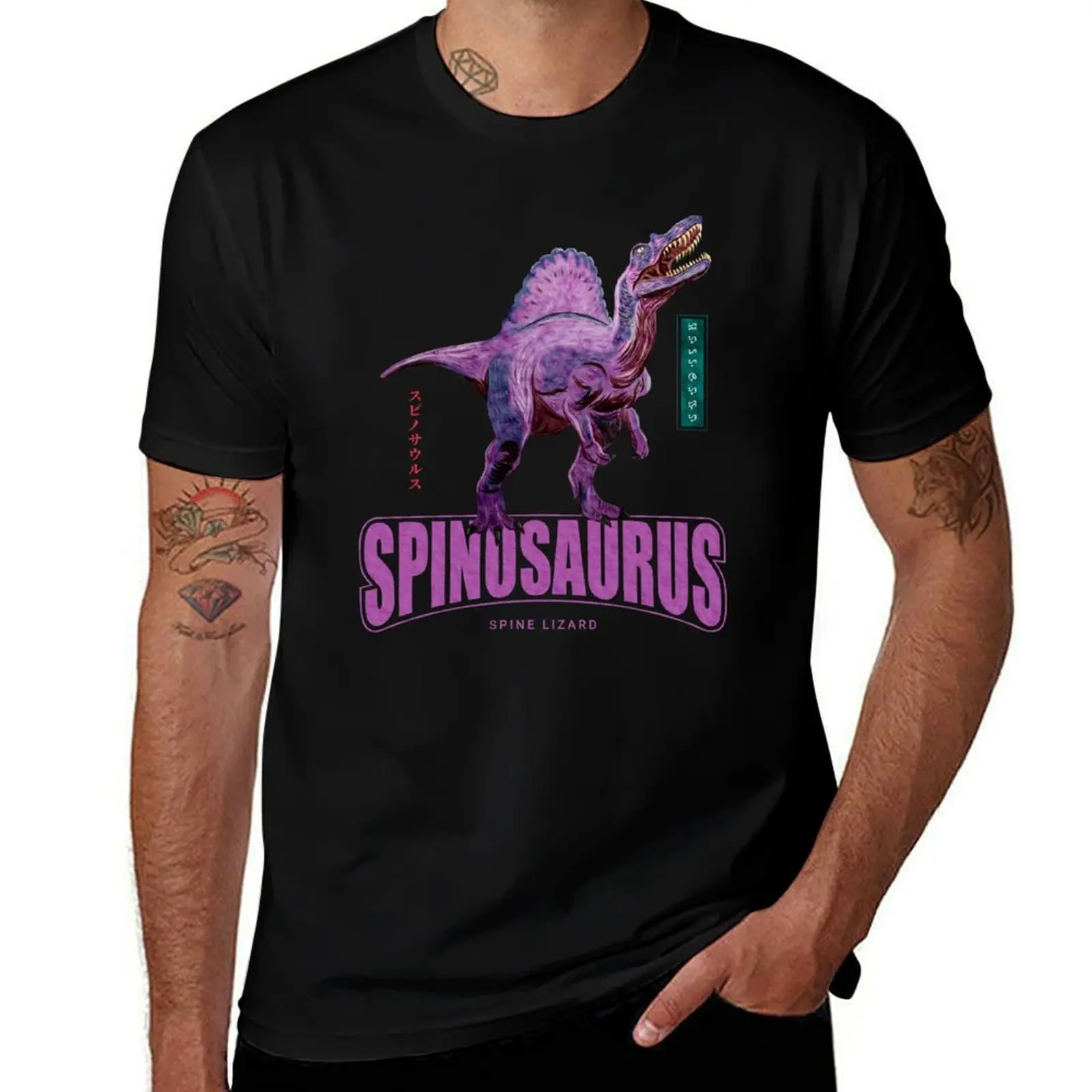 Spinosaurus T-Shirt graphic tee shirt kawaii clothes boys animal print funny t shirts men