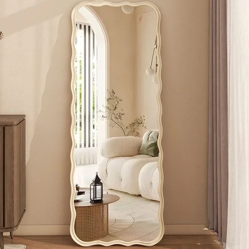 women girls mirror bathroom aesthetic home makeup mirror nordic office luxury espejos decorativos furniture decoration