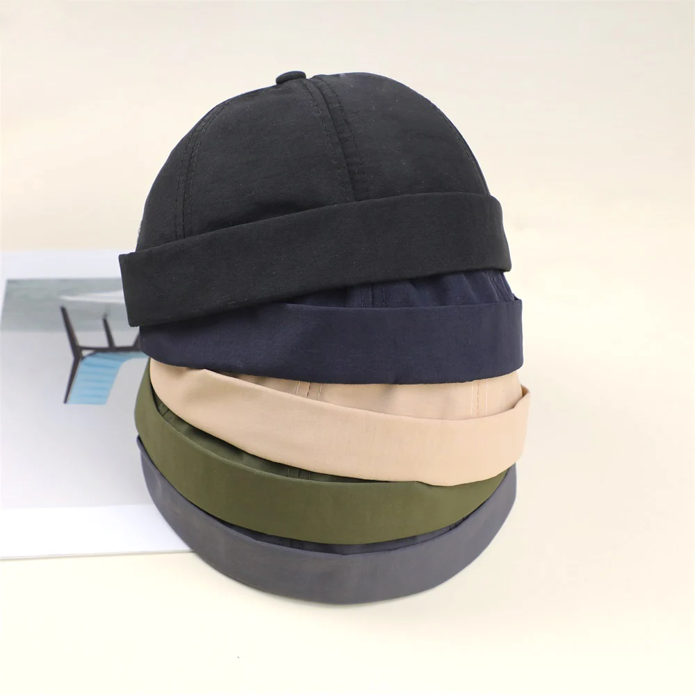 

2025 Autumn Fashion Hip Hop Caps Vintage Dome Melon Cap Men Women Landlord Hat Terendy Quick Drying Brimless Hat Hot Sales