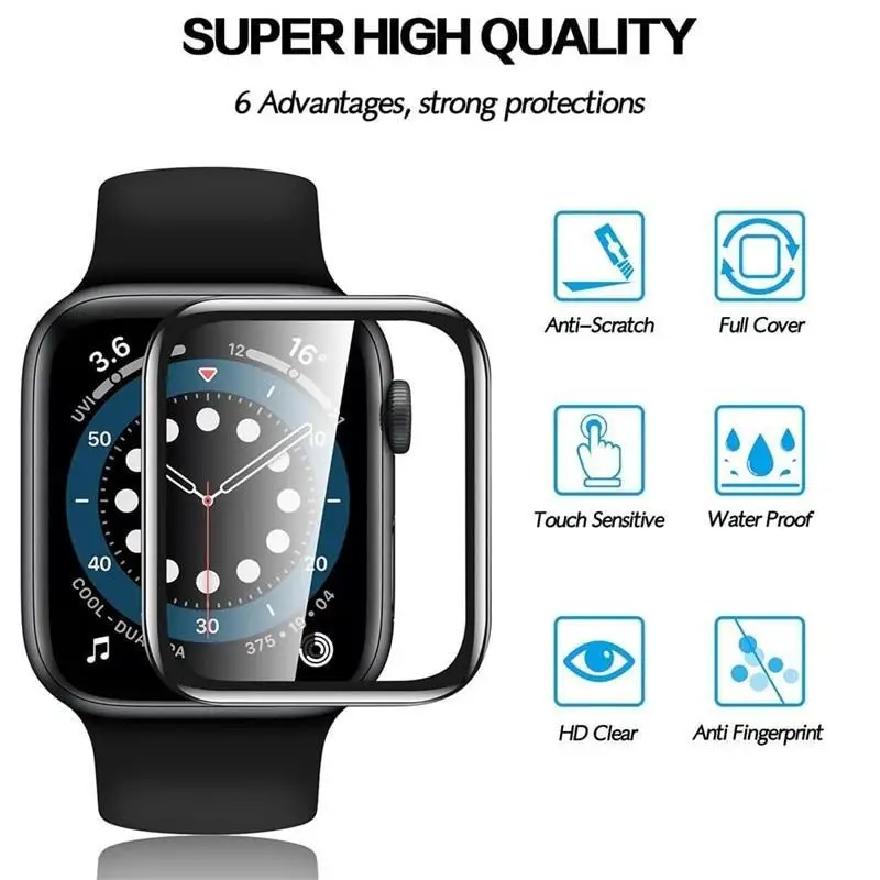 5PCS 3D Screen Protector Film Accessories For Apple Watch Ultra 3 2 49mm S11-10 46-42mm for Iwatch SE 7 SE1-9 38-45mm Not Glass