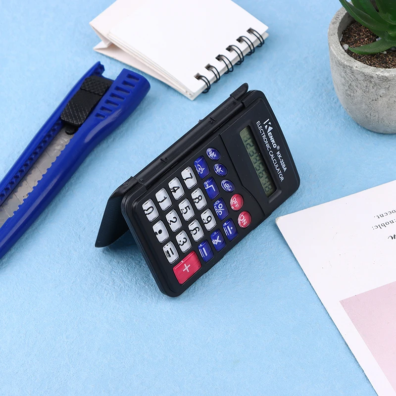 Innovative Office Supplies Protable Black Digit Calculator Pocket Size Mini Plastic 8 Digits Electronic Mini Calculator