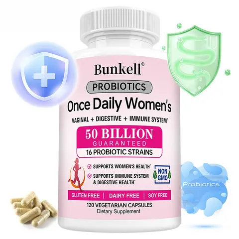 Once Daily Formulated Probiotics for Women 50 Billion CFU 16 Probiotic Strains with Organic Prebiotics, Digestive, Immune Health