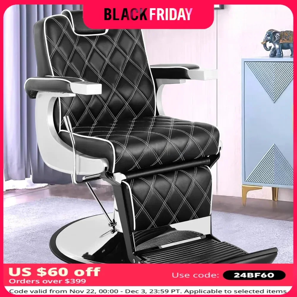 Barber Chair All Purpose Hydraulic Recline Salon Beauty Spa Styling Equipment Salon Chair