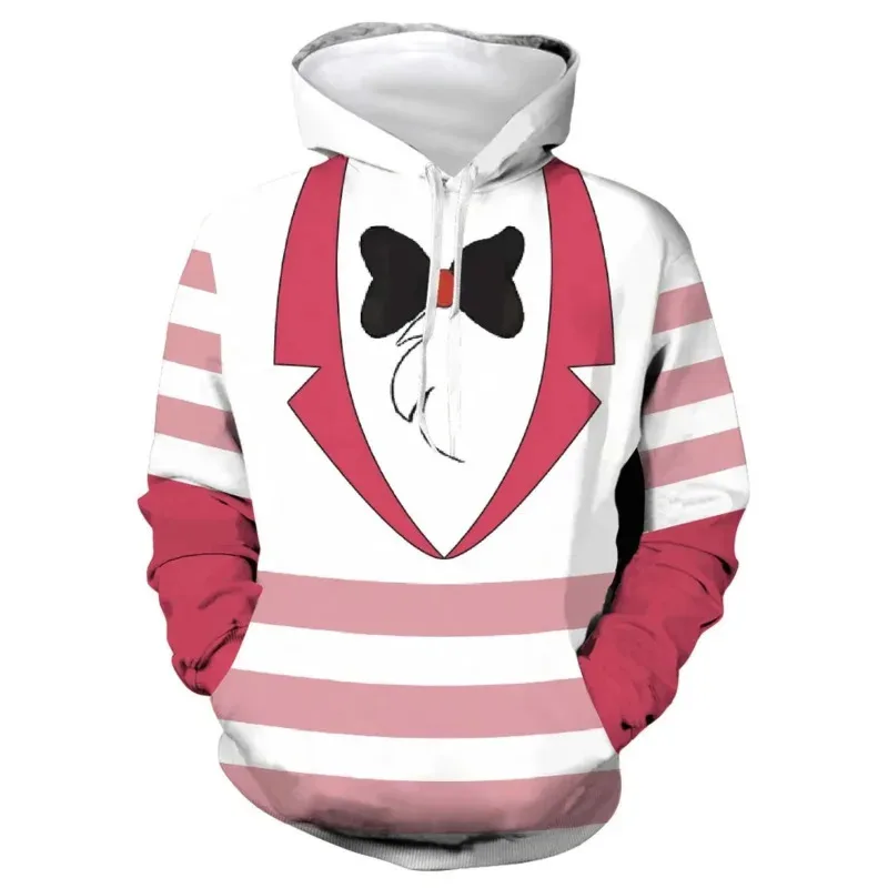 Anime Hazbin Cosplay Outfit Hotel Felpe con cappuccio Costume Charlie Alastor Treetwear Felpa con cappuccio Hotel Stampa Felpa Festa di Halloween
