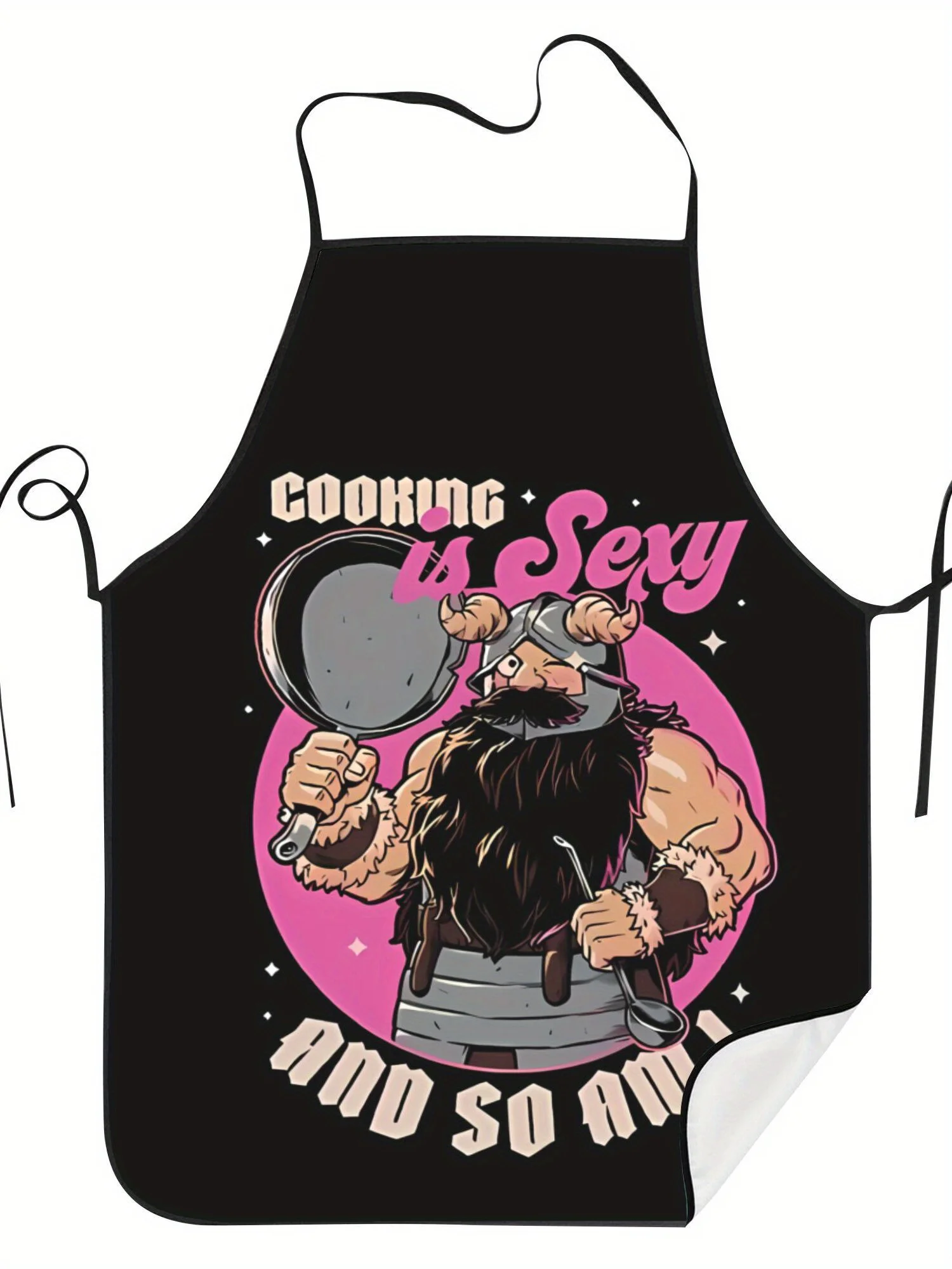 Anime Cartoon Print Apron, Durable & Easy To Clean, Home Kitchen Cooking Apron