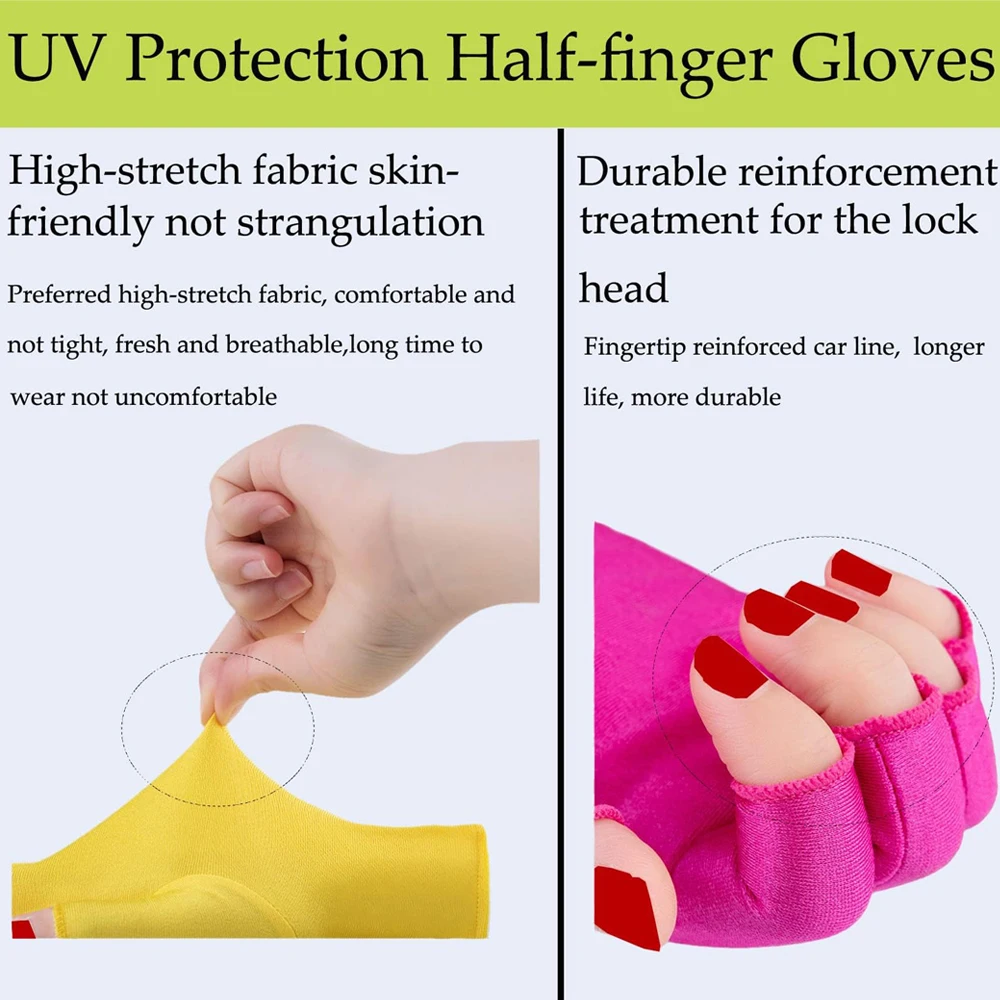 UV Gloves for Gel Nail Lamp 1 Pair Radiation Protection Gloves Manicure  Lampara UV Led Women Nail Art Manicure Tools