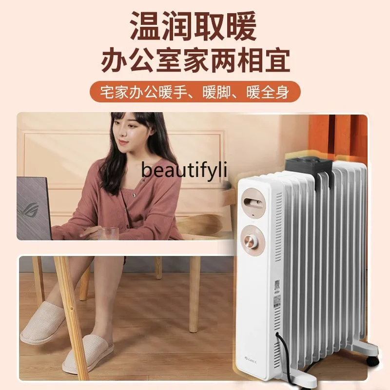 Riscaldatore domestico a risparmio energetico e a risparmio energetico, olio sonoro leggero Ting, riscaldatore elettrico per camera da letto