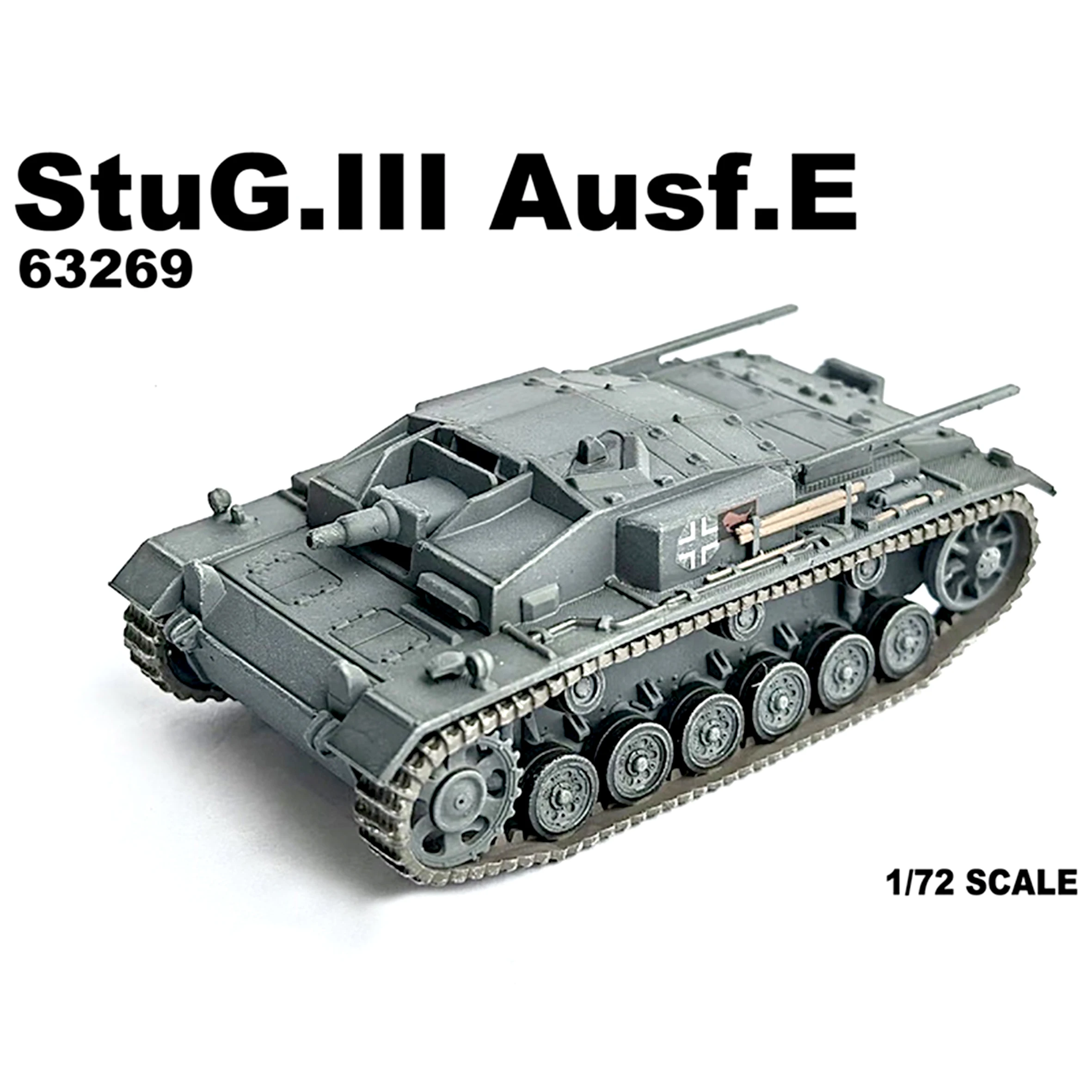 

DG63269 1/72 WW2 German 3rd Assault Tank E-Type 191st Assault Artillery Battalion 1941 Finished Model