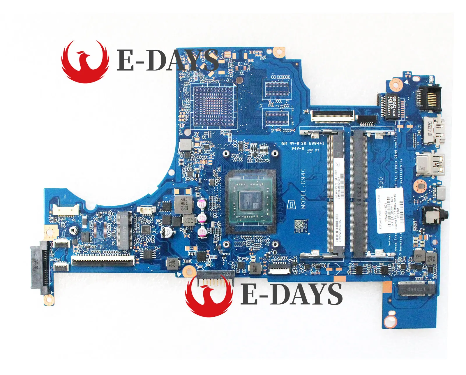 

For HP PAVILION 15-CD 15Z-CD Laptop Motherboard DAG94CMB6D0 Mainboard 926284-601 926284-501 926284-001 100% Tested OK