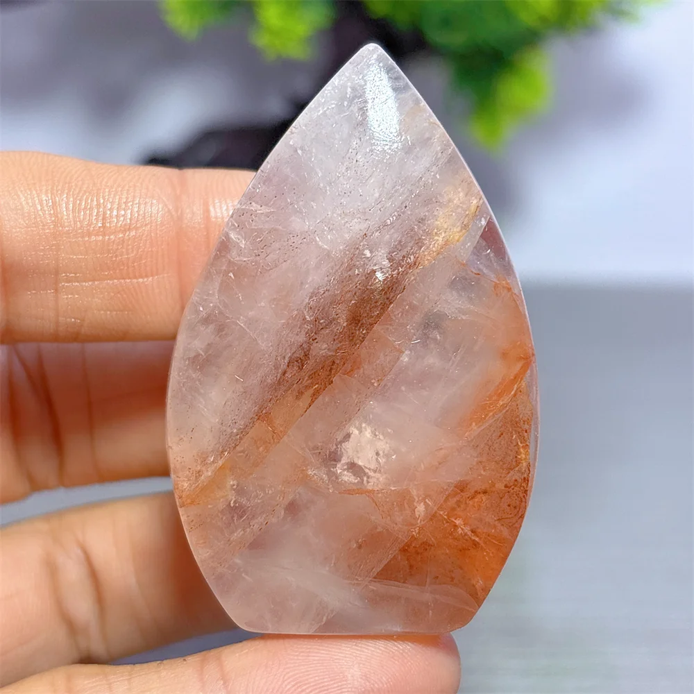 Fire Quartz Free Form Natural Crystal Home Decor Items Room Decor Lucky Auspicious Quartz Stone Garden Healing Energy Love Gifts
