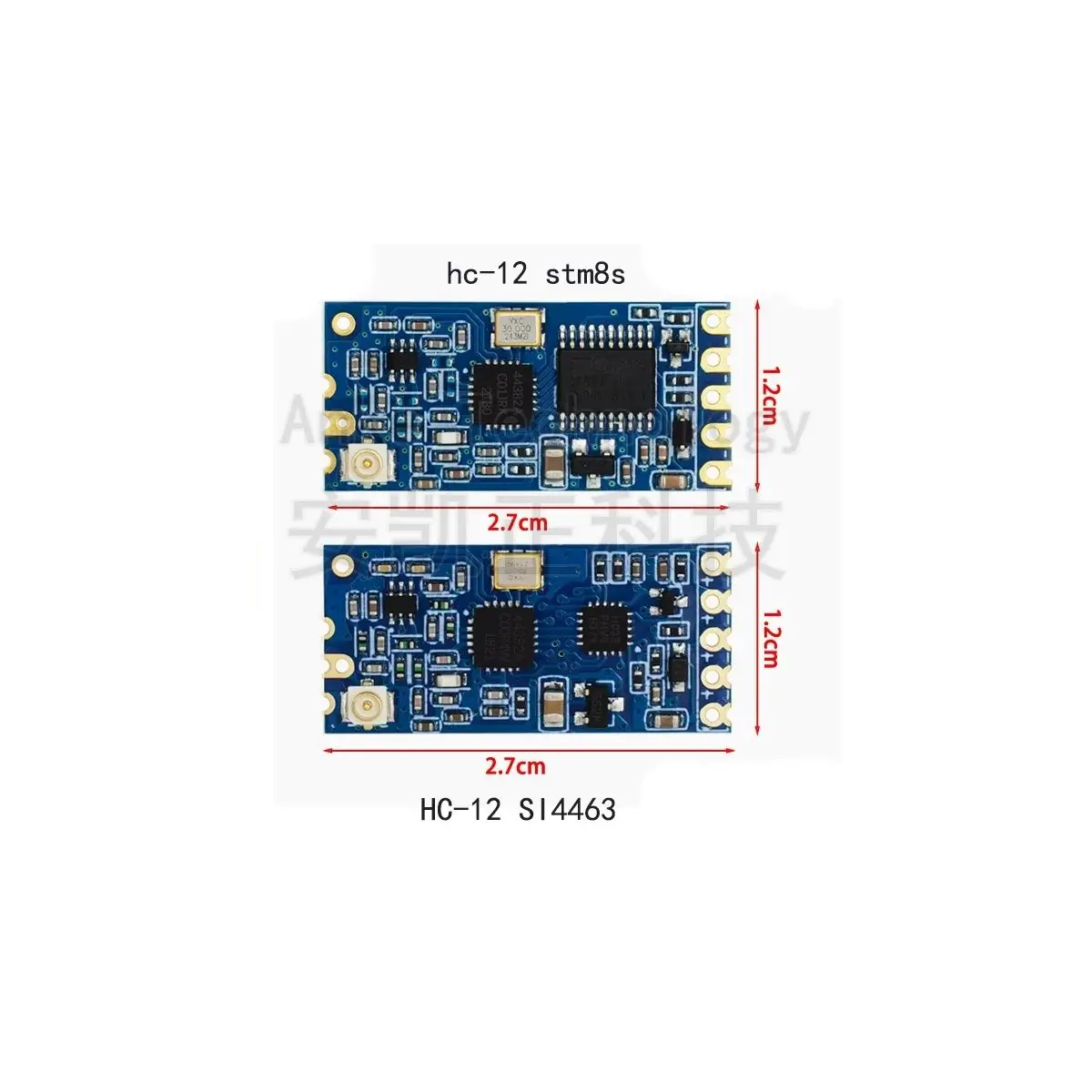 

HC-12 SI4438/4463 Wireless Module, Long-distance 433M Wireless Serial Port Module with UART Interface