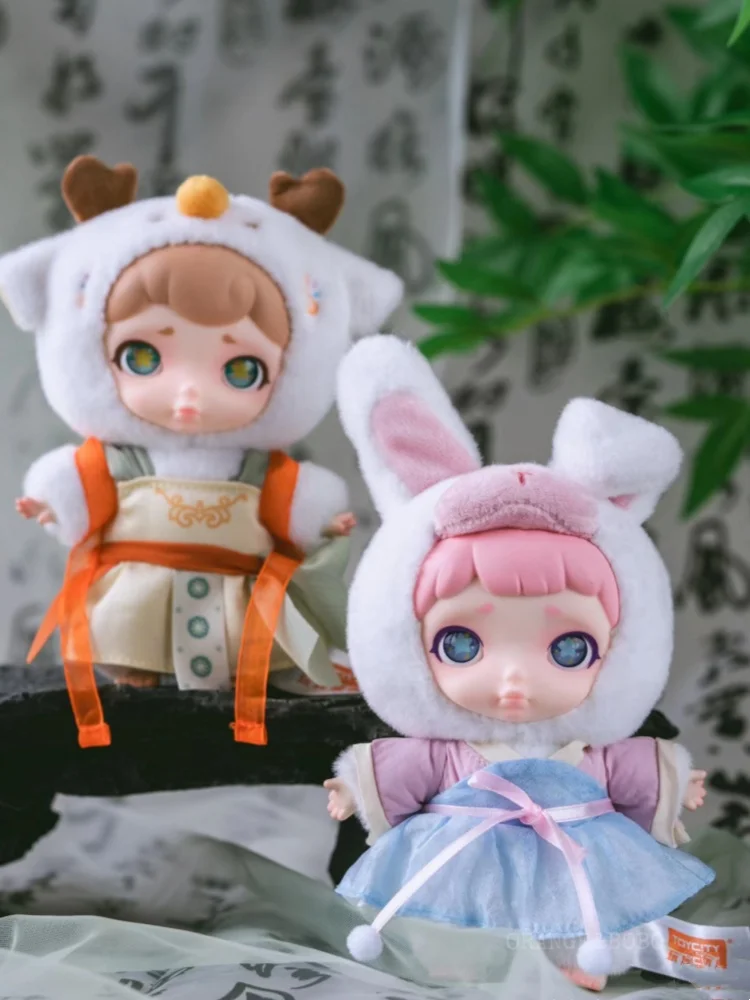 

New In stock Laura Chinese Mythic Beasts Series Blind Box Doll Garage Kit Tiger Rabbit Panda Pendant Doll Collection Gift Toy