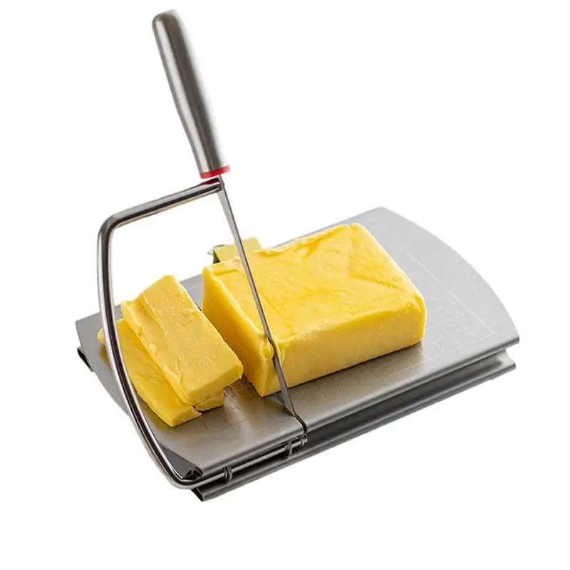 

Stainless Steel Cheese Slicer with Scale, Cheese, Cheese, Sausage, Ham Slicer, Butter Cutting and Divider