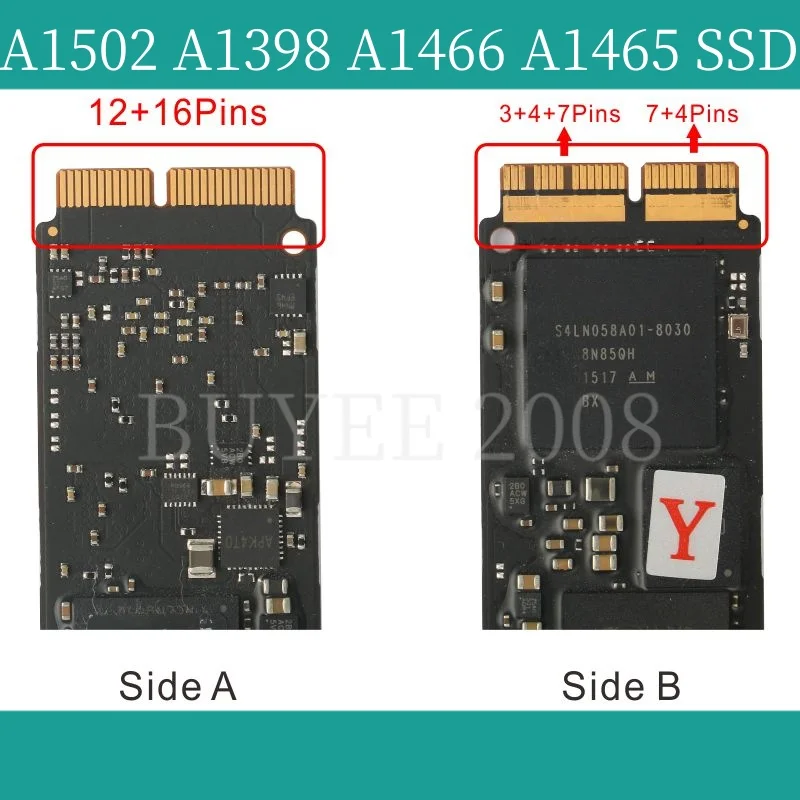 Disque SSD authentique pour Macbook Air et Pro Retina, disque SSD, 11 \