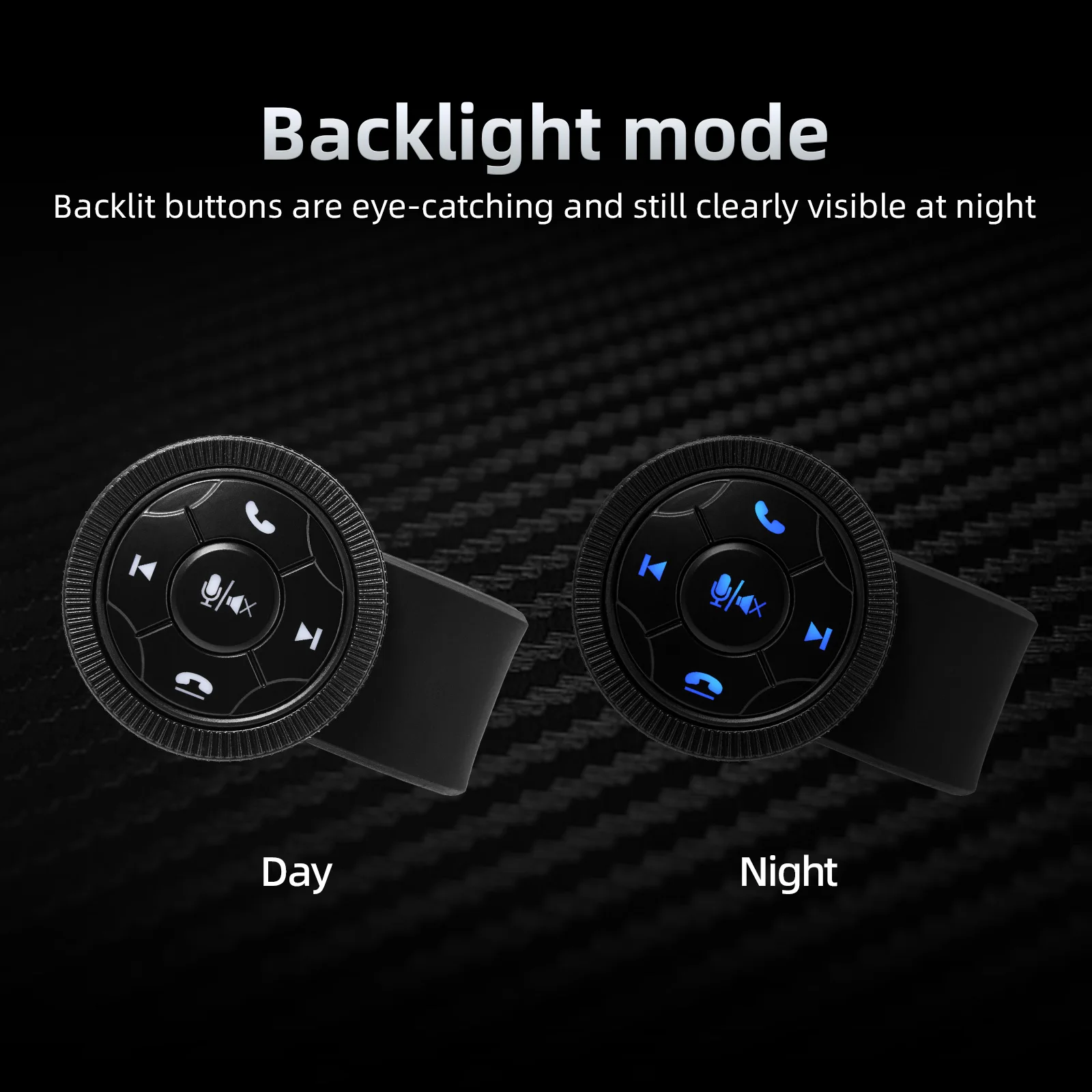 7 Keys Smart Wireless Car Steering Wheel Control Button Remote Button Media Controller With Resin Strap DVD Music Player