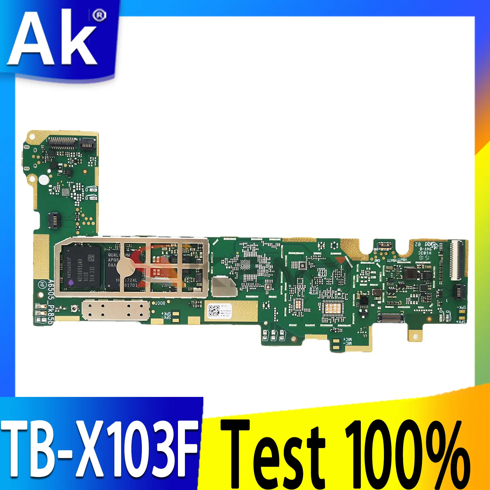 Motherboard Work fine 100% test For Lenovo Tab 3 10 Plus TB-X103F TB-X103 X103F tablet pc 16GB