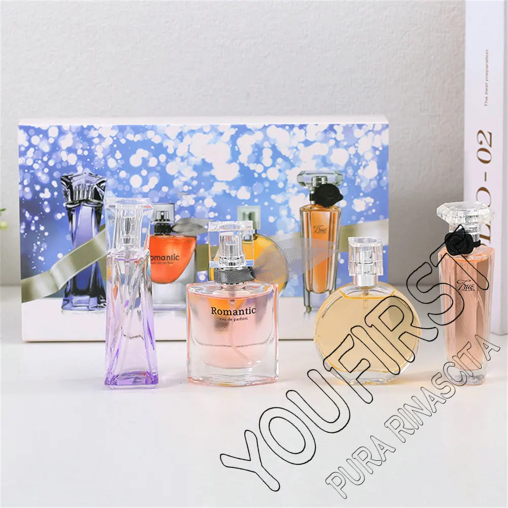 High Quality Perfume Women 95ml Brand Pheromone Perfumes De Mujer Gift Box 4pcs Set Floral Scent Fresh Natural Parfum Pour Femme