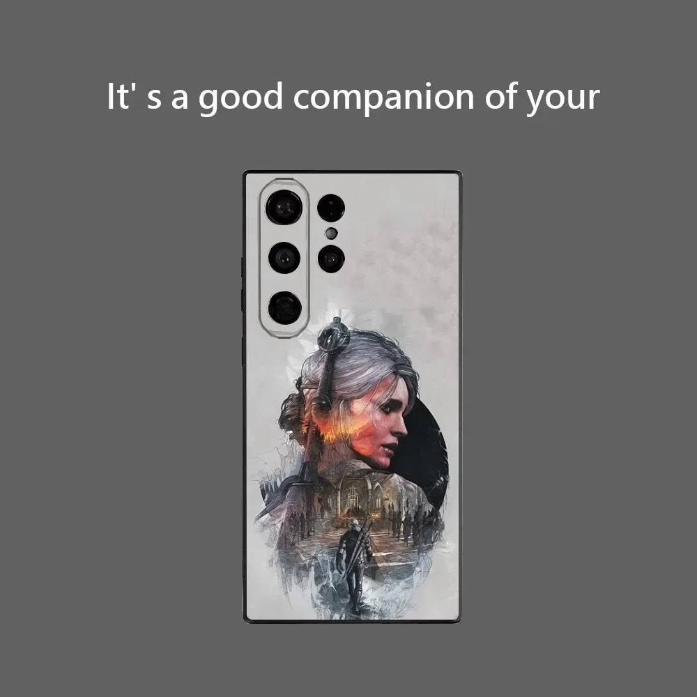 Cool Game The W-Witcher Phone Case For Samsung Galaxy S25 Ultra S22 S23 S24 Ultra S21 S20 5G Protective Soft Silicone TPU Funda