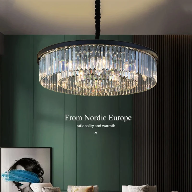 

Роскошные американские ретро потолочные хрустальные подвесные светильники для гостиной, столовой, декор, люстра, подвесные светильники для дома, светильник