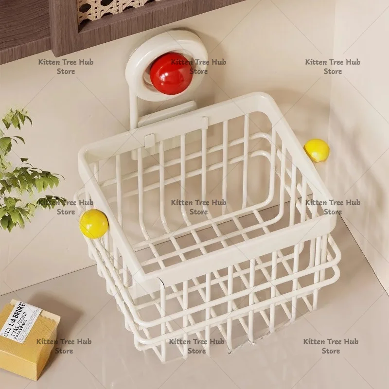 Bathroom Suction Cup Shelf Toilet No Punching Wall Hanging Wall Storage Rack Toilet Wash Sink Storage Hanging Basket
