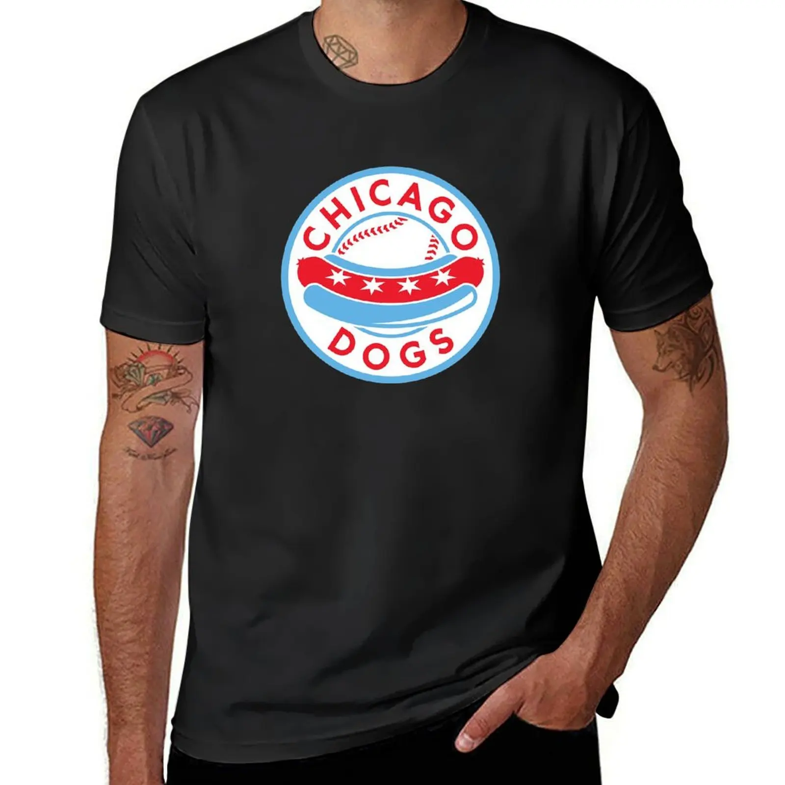 Chicago Dogs T-Shirt sports fans animal prinfor boys summer tops workout shirts for men