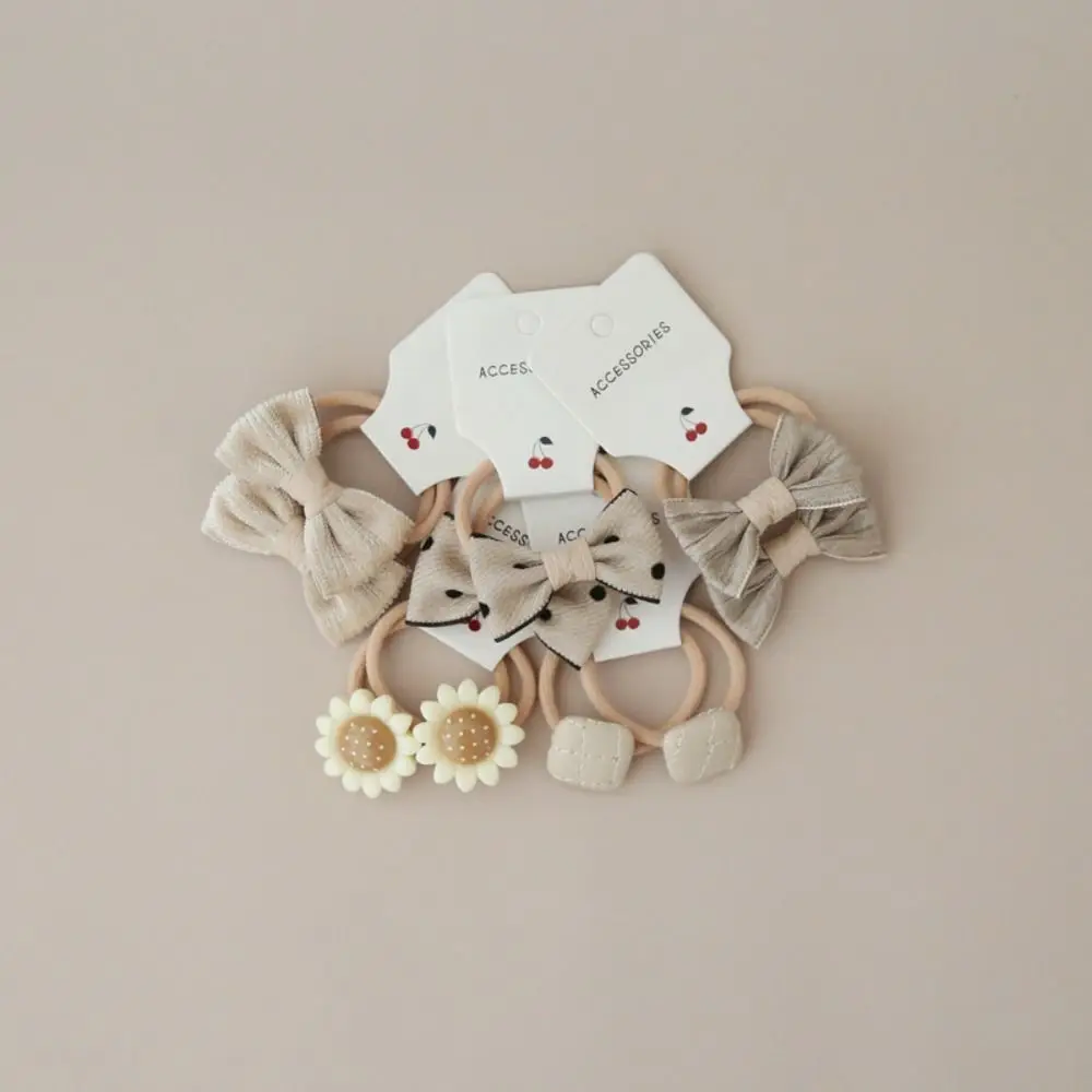 رباط مطاطي مرن للفتيات ، إكسسوارات شعر ، ربطات شعر لطيفة للأطفال ، حبل بعقدة فراشية حلوة ، 10 *