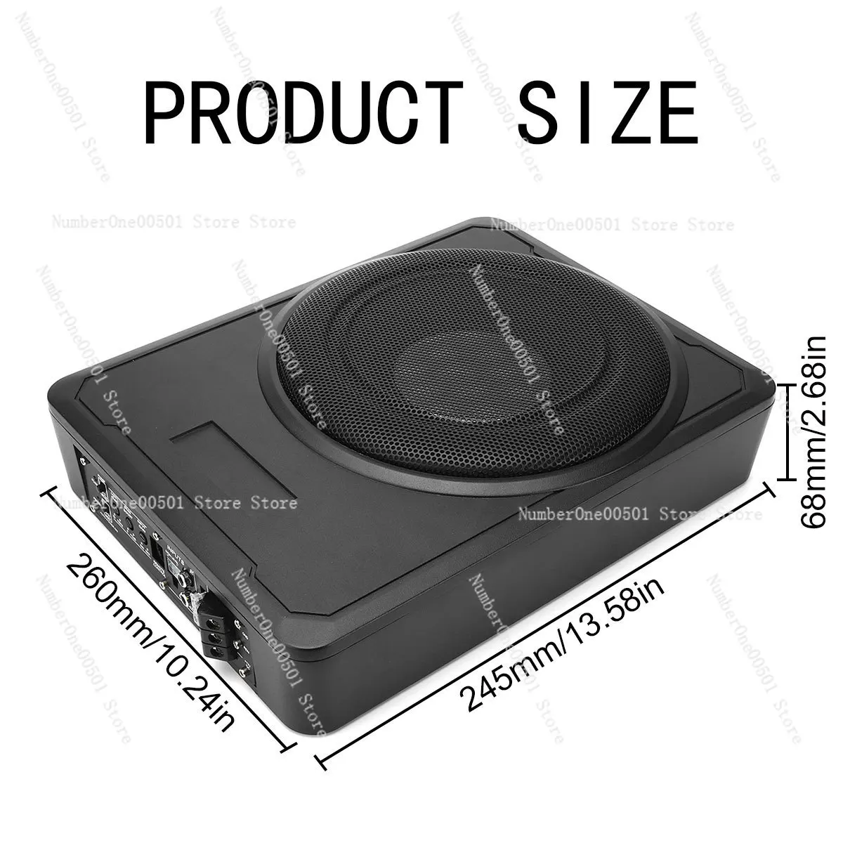 

High-power 12v pure bass car seat modified speaker 10-inch car subwoofer ultra-thin