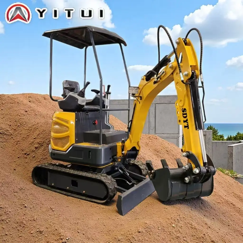 Miniescavadeira personalizada de alta qualidade, 1.8 2.0 toneladas, vários cenários com múltiplas ferramentas auxiliares, ce epa euro 5, miniescavadeira