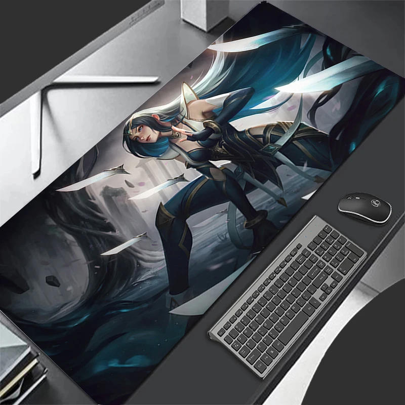 Mousepad Computer Gaming Accessories Keyboard Pad L-league Of Legends Irelia Office Rubber Mouse Pad Decoracion Desk Mouse Mat