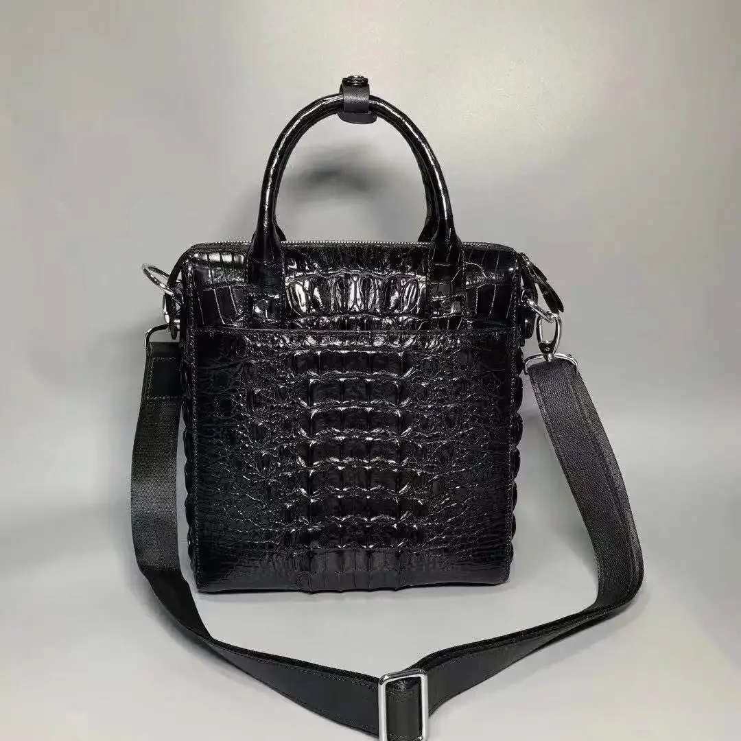 fanzunxing new arrival men handbag men crocodile leather bag male crocodile bag