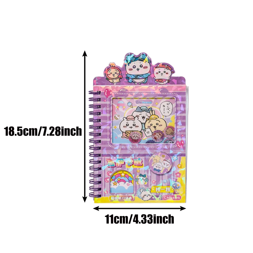 أنيمي تشيكاوا Hachiware Usagi لفائف دفتر Kawaii الكرتون الضغط الاكريليك آلة غاشابون لعب الفتيات هدايا عيد الميلاد